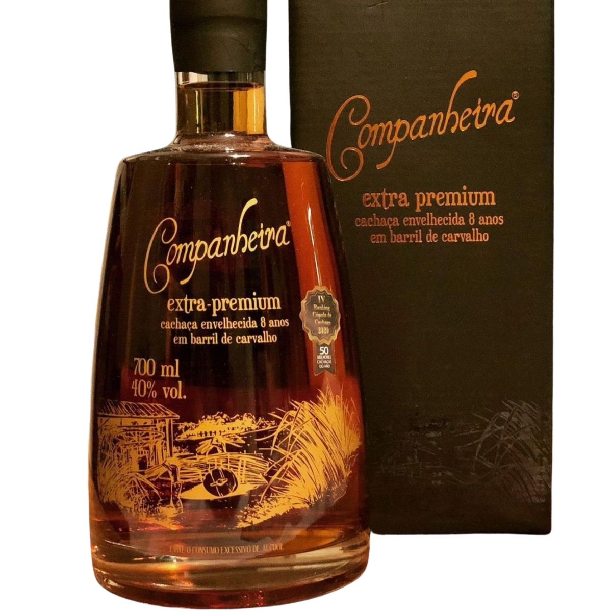 Cachaça Extra Premium 8 Anos 700ml | Companheira